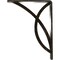 Ekena Millwork Miller Wrought Iron Bracket, (Single center brace), Antiqued Warm Silver 1 1/2"W x 5 1/2"D x 8"H BKTM01X05X08SMIAWS - alternate 7